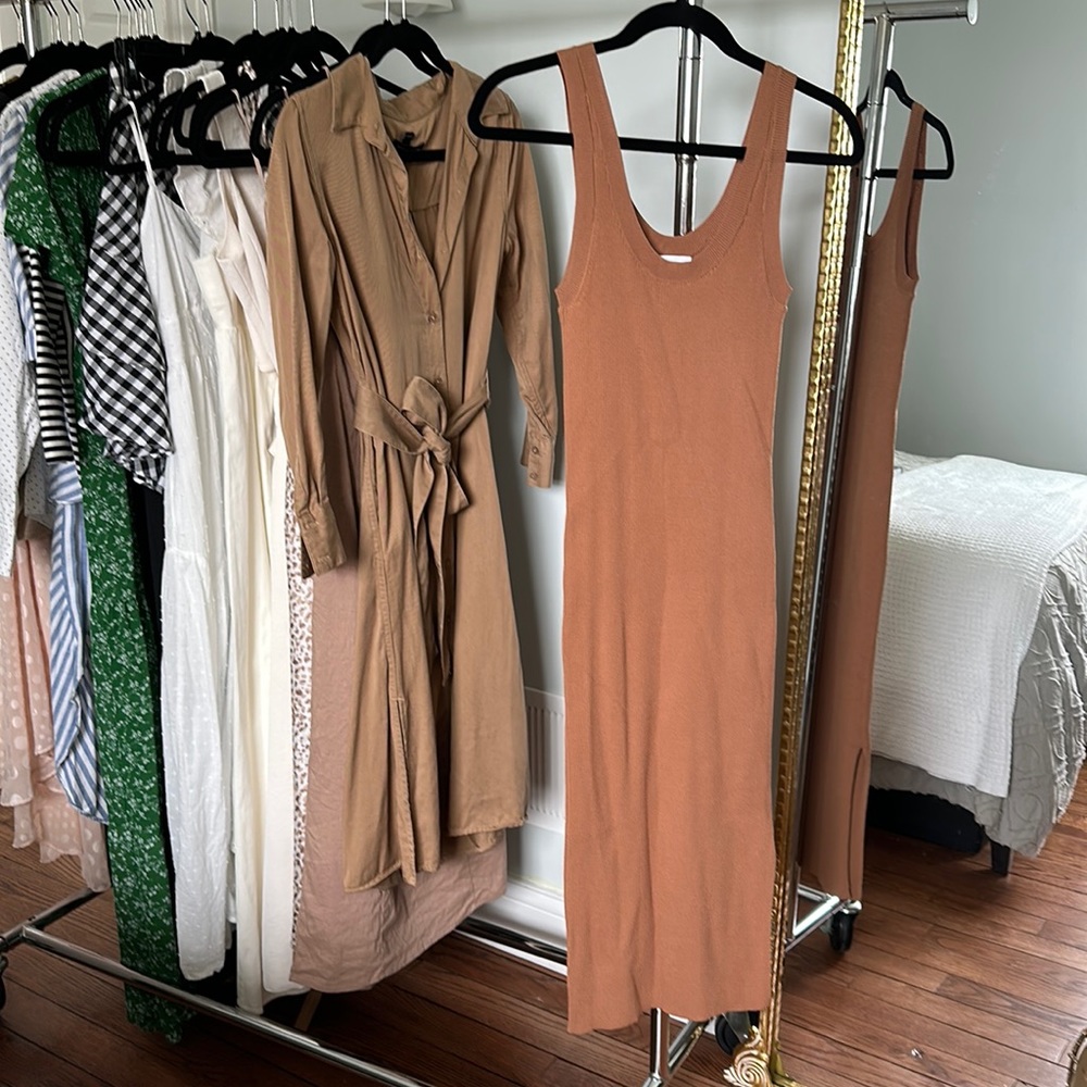 Amazon The Drop Women's Yasmin Rib Midi Sweater Tank Dress